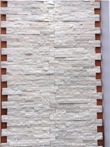 Split White Wood Marble Mosaic Tile for Kitchen Wall