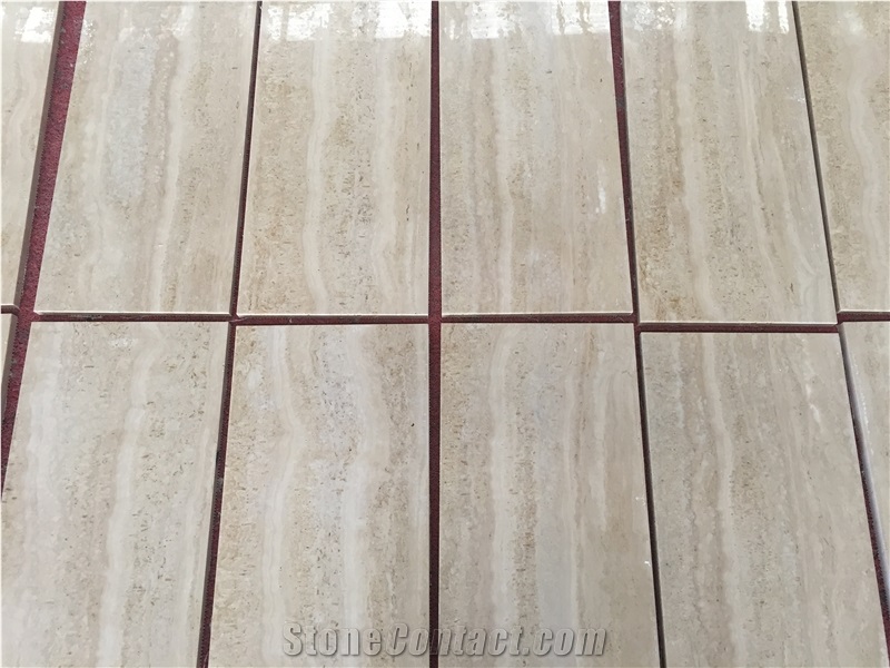 Veincut Beige Travertine Italy Travertine Tile 1224 Beige Travertine Stone Flooring