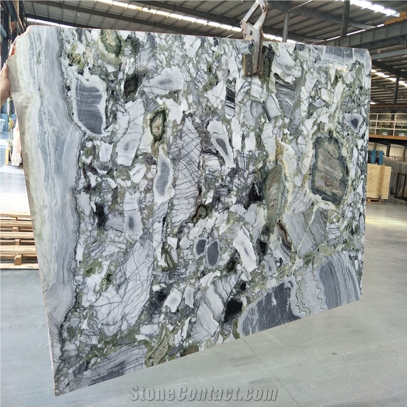 Chinese Ice Green Marble,Slabs and Tiles,White Beauty,Cut to Size,China Jade,Bookmatck Wall Covering,Polished,Hotel Floor,Tv Set Cladding