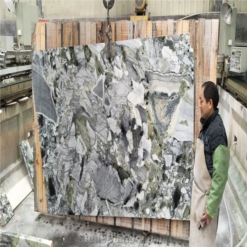 Chinese Ice Green Marble,Slabs and Tiles,White Beauty,Cut to Size,China Jade,Bookmatck Wall Covering,Polished,Hotel Floor,Tv Set Cladding