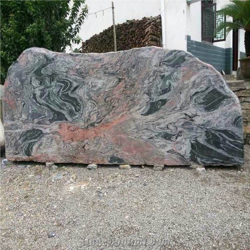 Multicolor Red Landscaping Garden Large Stone , Decorative Garden Stone Multicolor Red Granite Landscaping Stones