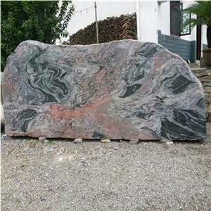Multicolor Red Landscaping Garden Large Stone , Decorative Garden Stone Multicolor Red Granite Landscaping Stones