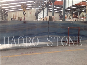 China Quarry Hot Sale Good Service High Polished Whoesale Customized Cut to Sizeazul Macaubas Quartzite Slab for Flooring Tile and Wall Covering