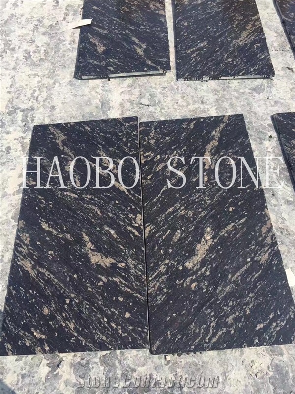 China Quarry Seller High Quality and Polished Natural Stone Cheap Price Black Titanium Granite Floor Slabs& Tiles 60x60 for Kitchen and Bathroom