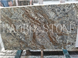 Customized Cut to Size China Quarry Manufacturer Natural Stone New Arrival Caramelato Granite Slab Countertop for Kitchen Counters