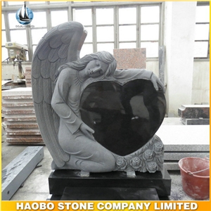 European Style Tombstone Shanxi Black Granite Gravestone Angel Monument with Flowers Carving Tombstone Custom Upright Headstone European Style Tombstone Shanxi Black Granite Gravestone Angel Monument with Flowers Carving Tombstone Custom Upright Headstone