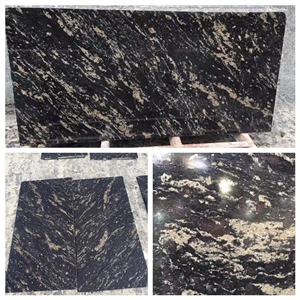 Haobo Natural Stone China Quarry Cheap Price High Polish Custom Impressive Titanium Granite Available in Slab and Cut to Size Tile in Stock for Sale