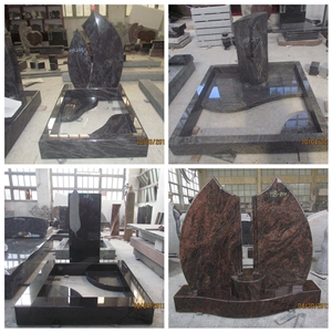 High Quality Good Service Custom Wholesale Price Unique Haobo Natural Stone Chinese Quarry G623 Granite Carving Cross Headstone Designs for Cemetery
