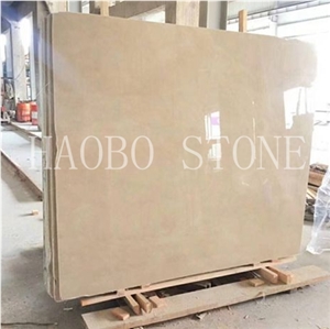 Hot Sale China Factory Haobo Natural Stone Cheap Price Customized Cut to Size Polished Anatolia Beige Marble Slab for Wall and Flooring Tile