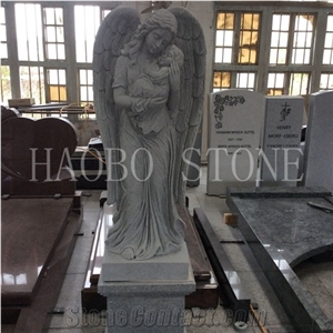 Unique Good Price and Service Handcarved Hot Sale Classic G633 Large Angel Mother Memorial Statue Mold for Indoor&Outdoor Decoration with Iso9001:2000