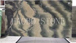 Wholesale Customized Cut to Size Reasonable Price Haobo China Natural Kinawa Light Marble Slab Polished for Wall Cladding Decoration with Good Service