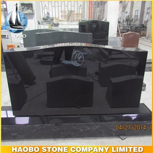 Wholesale Tombstone Shanxi Black Granite Headstone Own Factory High Quality Upright Headstone