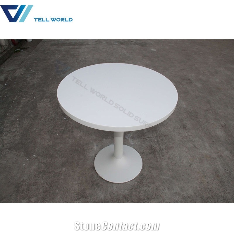 Antique White High Gloss Dining Table Restaurant Table