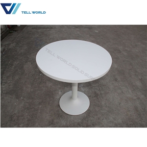 Antique White High Gloss Dining Table Restaurant Table