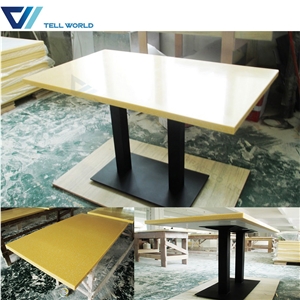 Corian White Gloss Dining Table