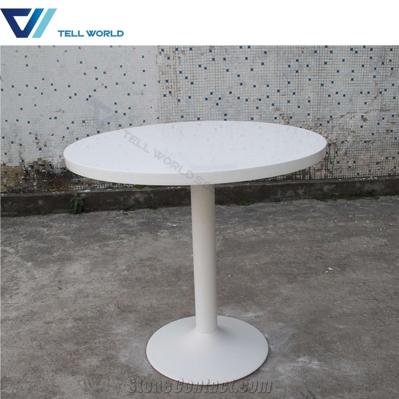 Guangdong Tables and Chairs White Corian Table Top