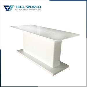 High Quality Acrylic Custom Design Multi Colors Conference Table with Power Outlet