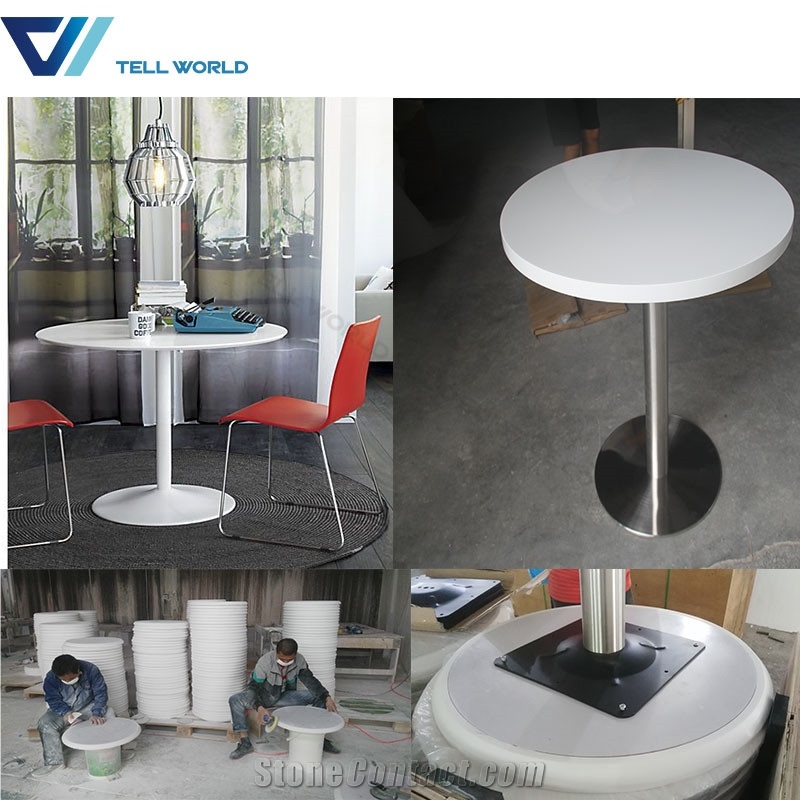 Marble 12mm Corian Table Top Round, Second Hand Round Kitchen Table And Chairs