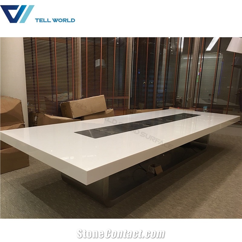Office Workstation Meeting Desk Design High Tech Conference Table