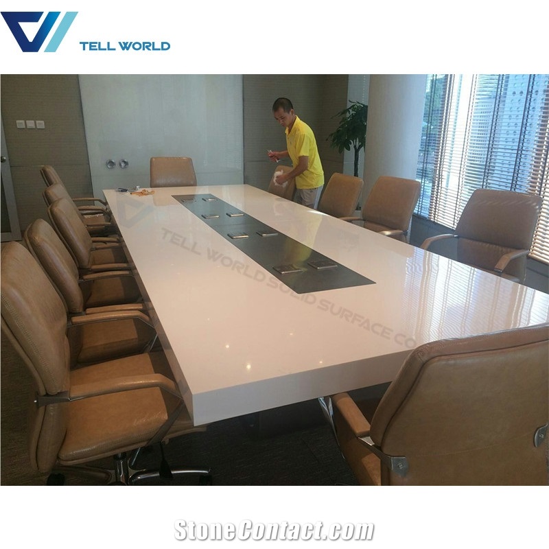 Office Workstation Meeting Desk Design High Tech Conference Table