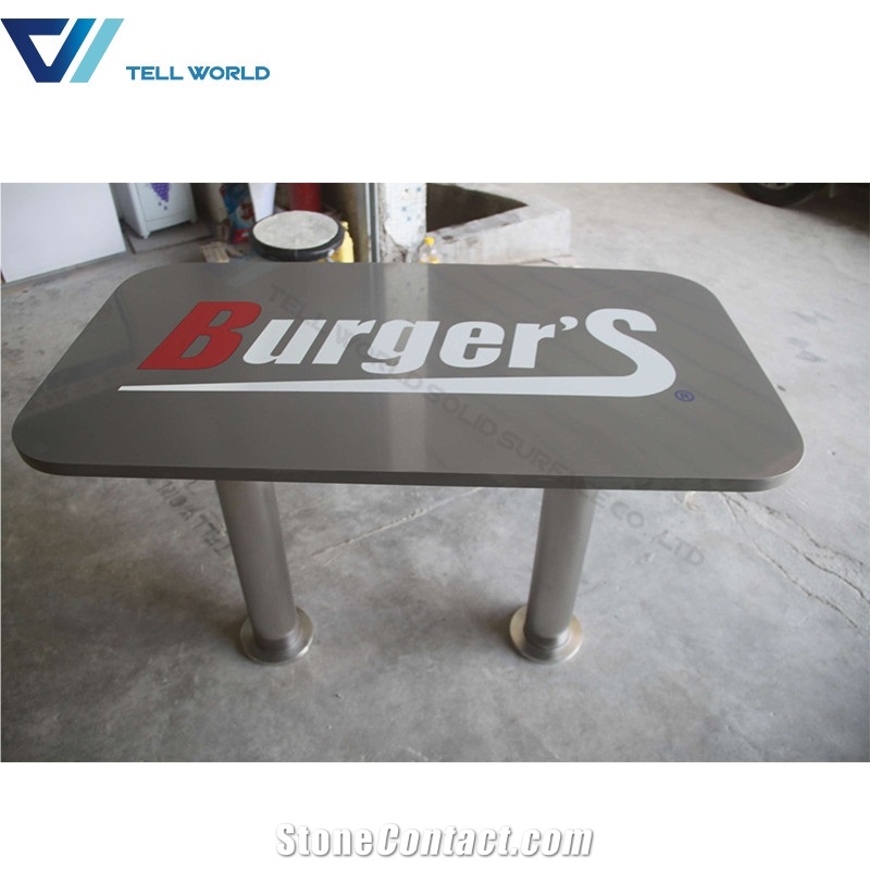 Restaurant 6 Seater Marble Dining Table