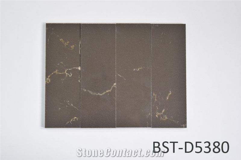 Luxor Building Material Artificial Marble Quartz Stone Kitchen Surface with Veins in Factory Price