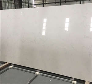 Popular New Fashion Perfect Material Artificial Stone White Quartz Slabs 93% Natural Quartz Resin for Counter Table Tops with Ex-Factory Price