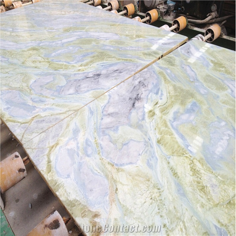China Ocean Blue Marble Blue Crystal Marble Slabs Flooring Tiles