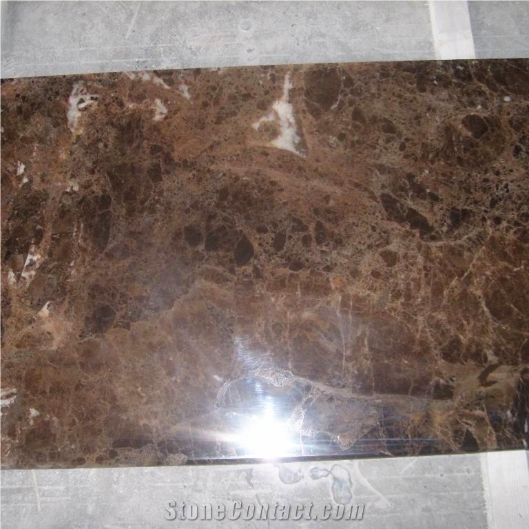 Dark Brown Polished Spanish Emperador Marble Tile 60x60cm
