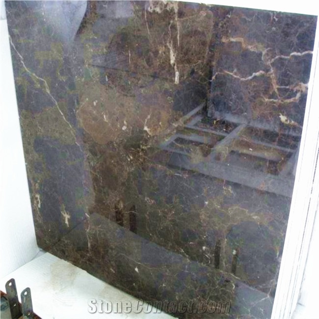 Spanish Dark Brown Marron Emperador Marble Flooring Tile Wall Tile