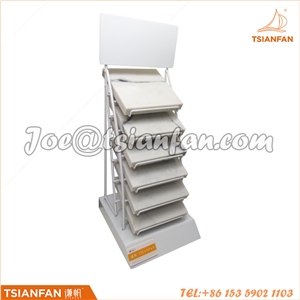 Custom Metal Small Capacity Stone Display Rack Stone Display Stand