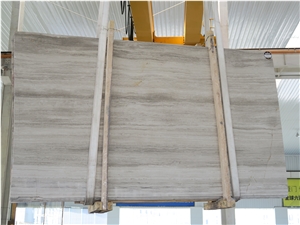 China Supplier Natural Stone Wood Marble Quarry Owner White Wood Marble Light Gray Perlino Bianco Marble Slab Tile Cut to Size Polished Honed Surface
