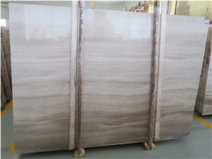 China Wood Marble Quarry Owner White Wood Vein Marble Serpeggiante Wenge White Chenille White Marble Slab Tiles Cut to Size