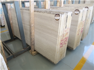 China Wood Marble Quarry Owner White Wood Veins Marble Wooden White Marble/Serpeggiante Slab with 1.8cm the Good Quality Wood Marble