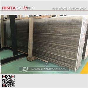 Antique Brown Wood Vein Marble Obama Wood Vein China New Coffee Brown Wooden Stone Hotel Project Big Slabs