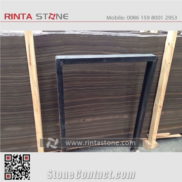 Antique Brown Wood Vein Marble Obama Wood Vein China New Coffee Brown Wooden Stone Hotel Project Big Slabs Tiles