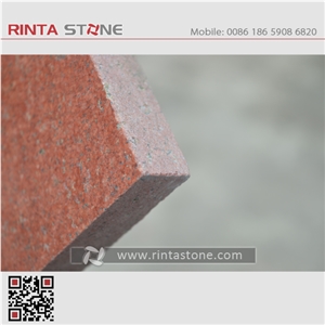 Asian Red Granite Asia China Natural Colour No Dyed / No Painted Dark Red Stone