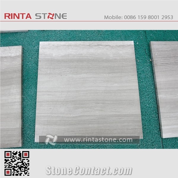 Athen Grey Marble Guizhou White Wooden Veins Stone China Natural Polished Big Slabs Thin Tiles