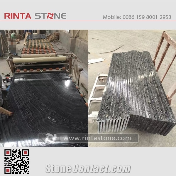 Black Wooden Vein Marble Old Wood China Natural Cheap Stone Solid Surface Kitchen Countertop Custom Countertops Island Tops Bar Top Engineered Worktop