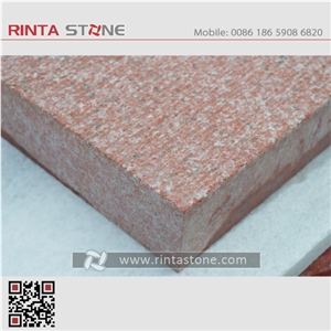 China Red Granite Chinese Natural Colour No Dyed / No Painted Dark Red Stone Tiles Slabs