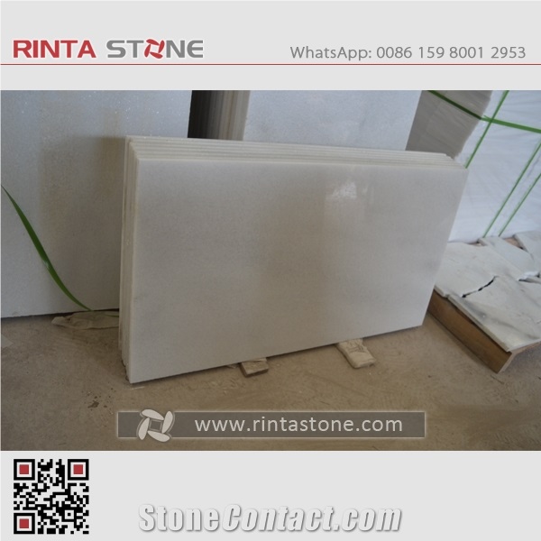 Crystal White Marble Absolute Milk Natural Pure White Marble Slabs Cut to Tiles