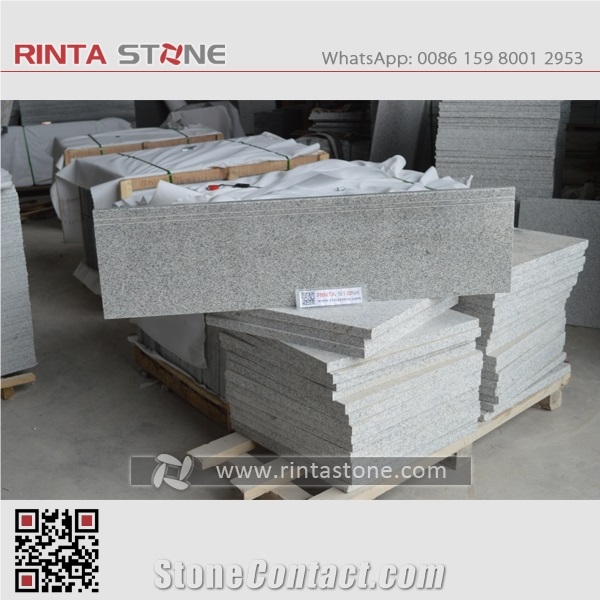 G603 China Natural Cheap Light Sesame Grey Granite New Crystal White Stone Barry Gray Stairs Steps Risers Stair Treads Staircase Riser