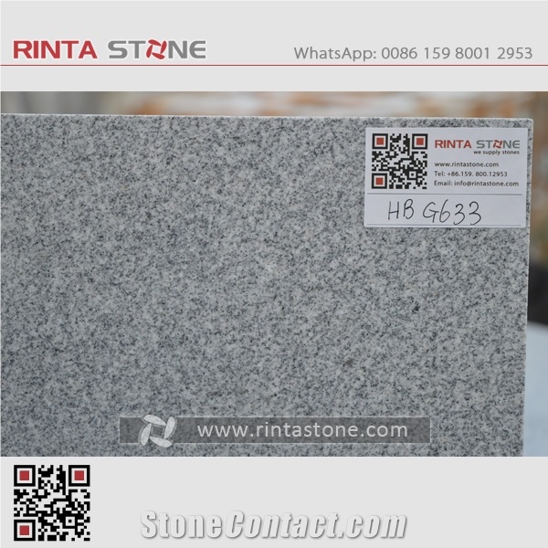 G633china Natural Cheap Grey Salt and Pepper Granite New Jinjiang Barry White Misty Hotel Project Stone Slab Thin Tile Floor Wall Covering Paver