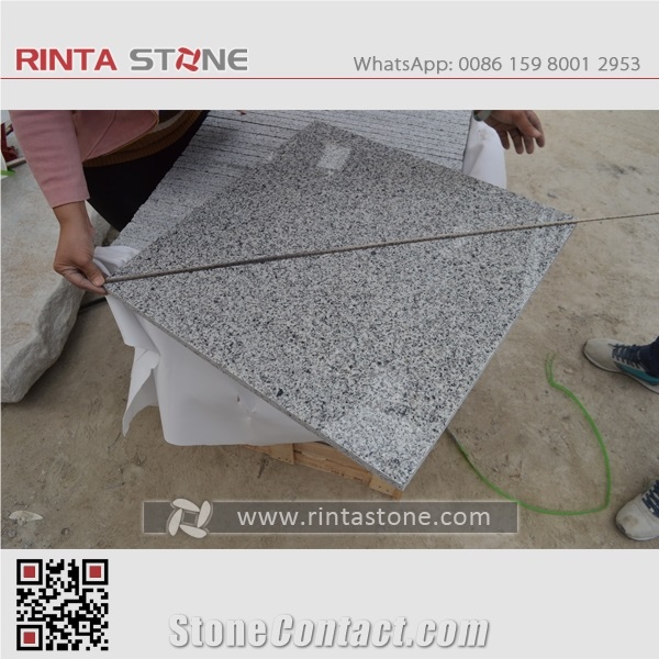 G640 Black and White Flower China Natural Polished Cheap Grey Granite New Padang Grigio Light Gray Stone Thin Tiles