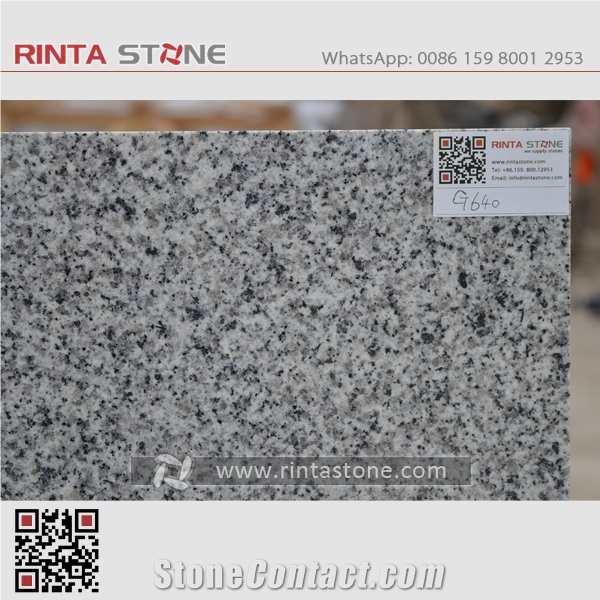 G640 China Natural Cheap Grey Polished Granite Barry Black and White Flower Bianco Sardo Gray Stone Thin Tile Slab