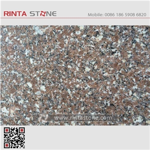 G648 Zhangpu Red Granite Polished Slabs Tiles Wall Flooring Covering Kitchen Countertops Bar Top Desk Tops Natural Building Stone