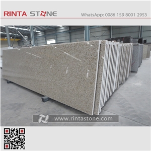 G682 China Natural Cheap Rust Yellow Granite Gold Garnert Stone Customized Countertop Solid Surface Pre-Fabricated Kitchen Top