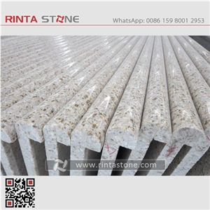 G682 China Natural Cheap Rust Yellow Granite Shandong Rusty Beige Stone Customized Countertop Solid Surface Pre-Fabricated Vanity Top