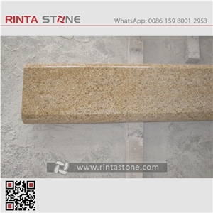 G682 China Natural Rusty Yellow Granite Beige Polished Stone Solid Pillar Handrail Palisade for Building Project