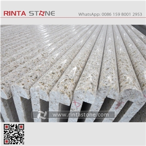 G682 China Natural Rusty Yellow Granite Beige Polished Stone Solid Pillar Handrail Palisade for Building Project